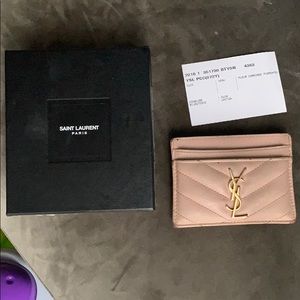 MONOGRAM SAINT LAURENT CARD CASE